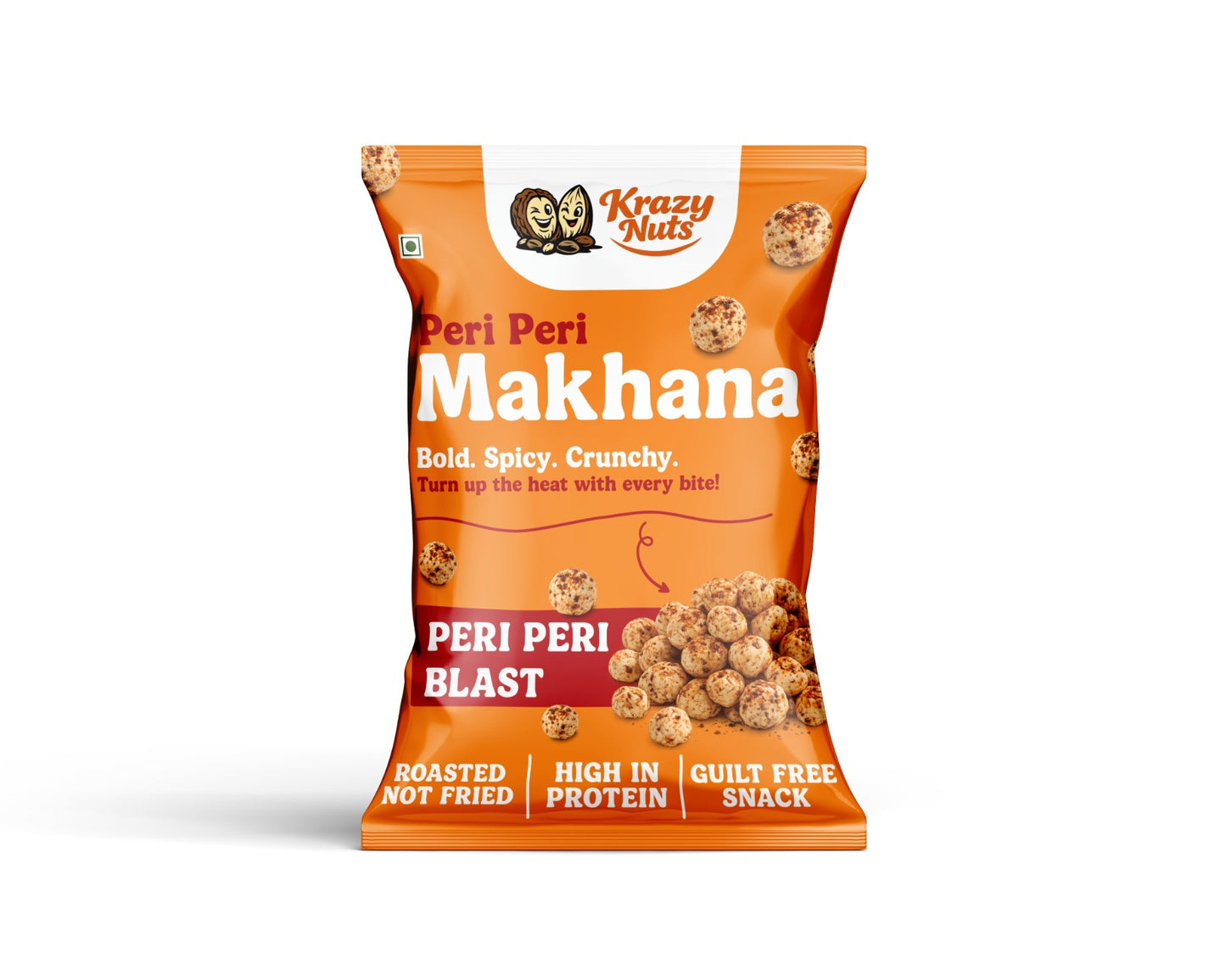 Krazy Nuts Roasted and Flavoured | Peri Peri Makhana