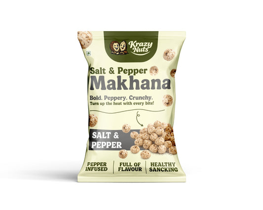 Krazy Nuts Salt & Pepper Roasted Makhana