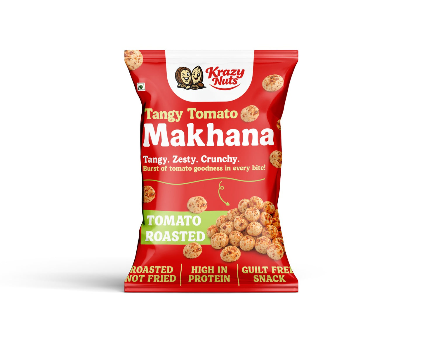 Krazy Nuts Roasted and Flavoured Tangy Tomato Makhana